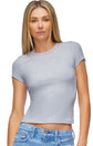 Amber Fitted Tee - Heather Grey (PRE-SALE)