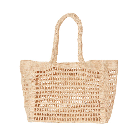 Piceno Crochet Raffia Tote