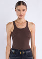 Jamie Rib Tank - Chocolate