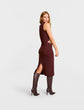 Neoprene CEO Midi Skirt - Oxblood (PRE-SALE)