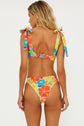 Blair + Kaylin Bikini Set - Neon Blooms Waffle