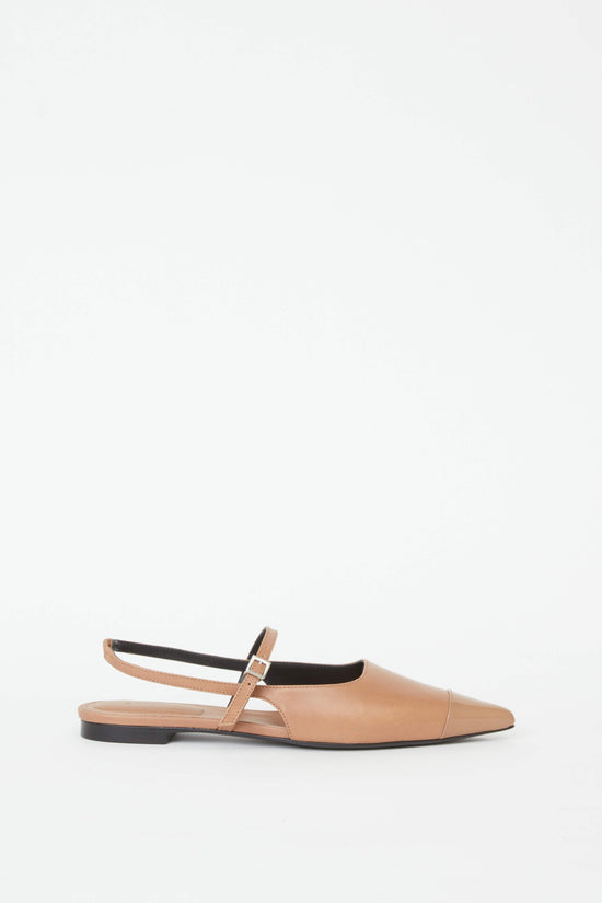 Ada Leather Mini Buckle Flat