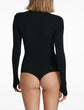 Ballet Turtleneck Bodysuit w/ Thumbholes - Black