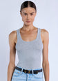 Sasha Scoop Tank - Grey