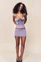 Marini Corset Top - Gunmetal