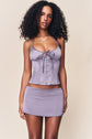 Marini Corset Top - Gunmetal