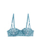 Velvet Lily Embroidery Balconette Bra