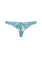 Velvet Lily Embroidery Thong