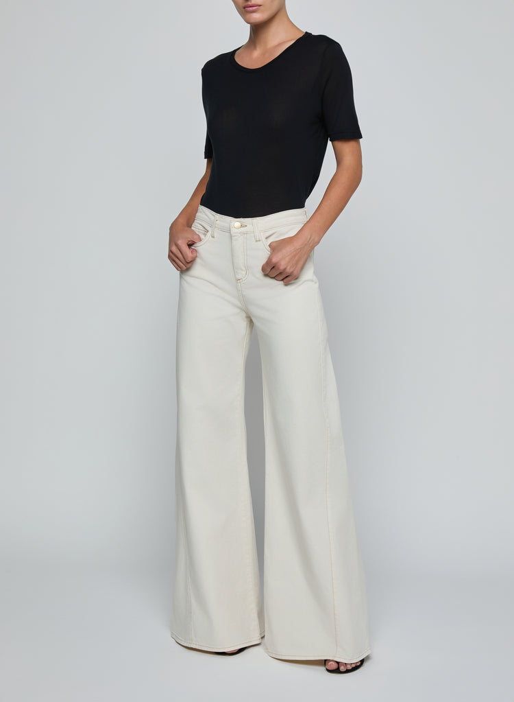 BEAU H/R T-SEAM WIDE LEG