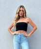 Cropped Smocked Tube Top